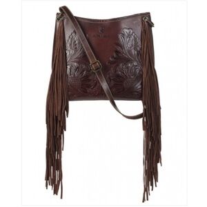 Ariat Dark Brown Embossed Crossbody Bag